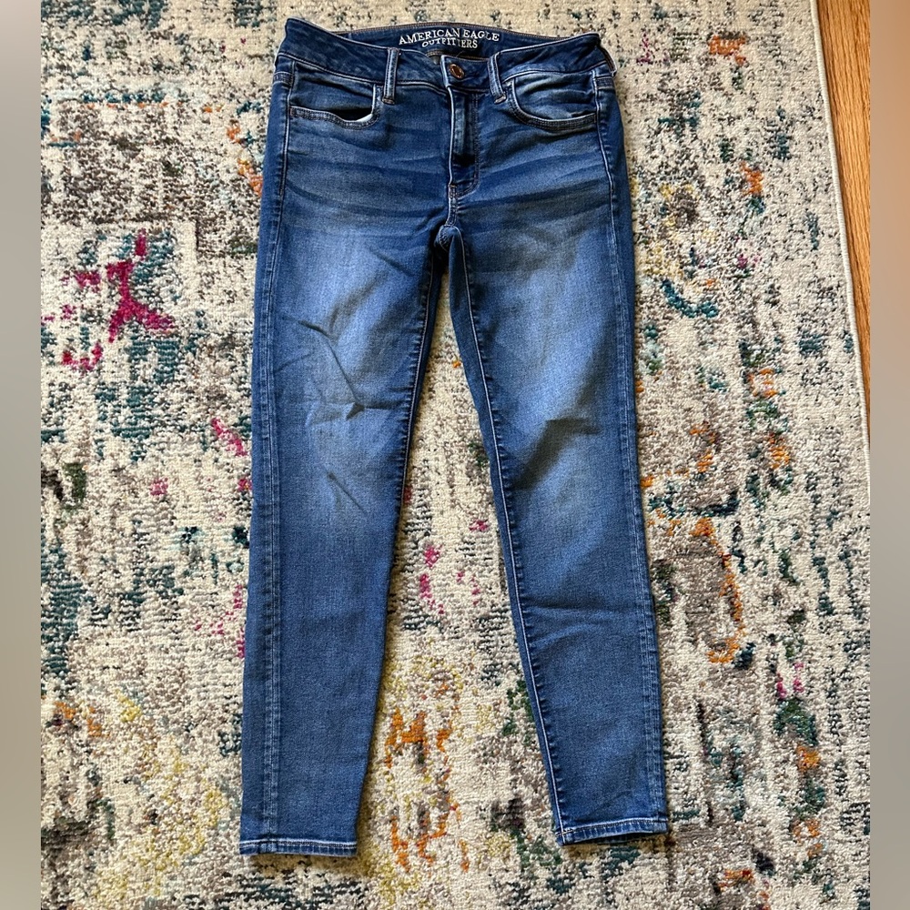 American Eagle Outfitters Women's Blue Jeggings